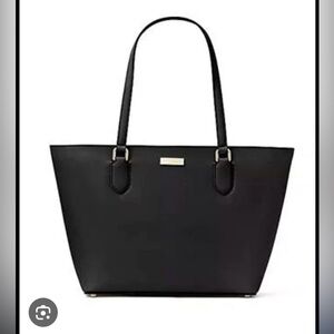 Kate Spade Laurel Way medium dally black saffiano leather tote bag